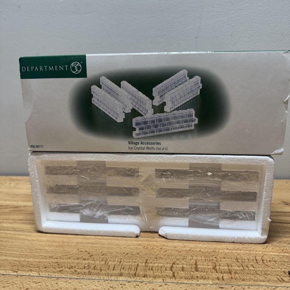 Dept 56 Snow Village - Ice Crystal Walls - 6 Pc Set - #56.56717 Christmas
